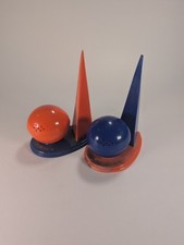 Vintage 1939 NY World's Fair Trylon & Perisphere Salt & Pepper Shaker Set