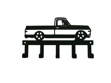 Chevy C10 Truck Key Rack Wall Mount Garage Workshop Keychain Chevrolet Metal C/K
