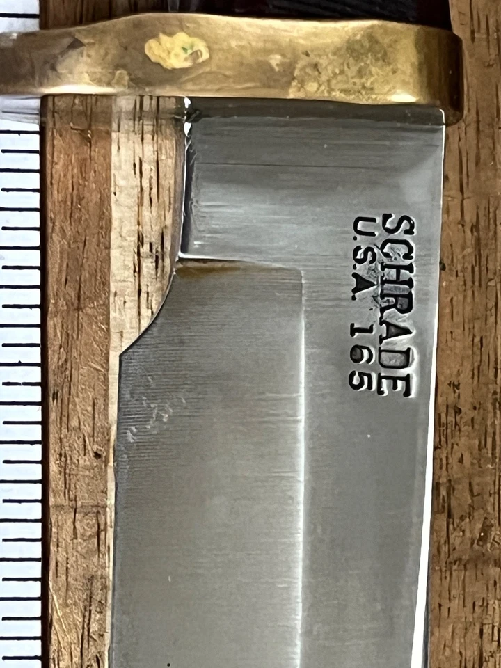 VINTAGE SCHRADE USA 165 OLD TIMER WOODSMAN BLADE HUNTING KNIFE (27037) - Image 2 of 4