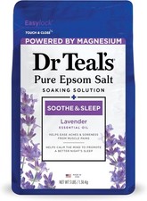 Dr Teal  s Epsom Salt Soaking Solution 3 lb  Soothe  Sleep Lavender