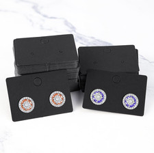 Earring Display Set - 100 Pcs Cards with 100 Self-Adhesive Bags  200 Earring...