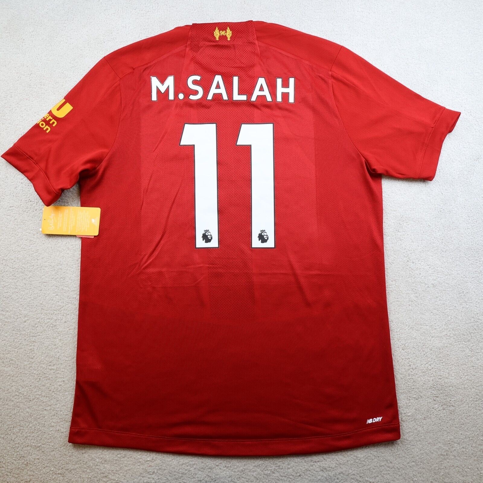 Liverpool Shirt Large Red Home Kit 2019 2020 New Balance Soccer Jersey Mo Salah