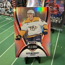 Ozzy Wiesblatt 2025-26 UD Allure Hockey Red Rainbow RC Nashville Predators #123