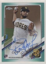 2021 Topps Chrome Rookie Aqua Refractor 45/199 Luis Patino #RA-LP Auto 06z2