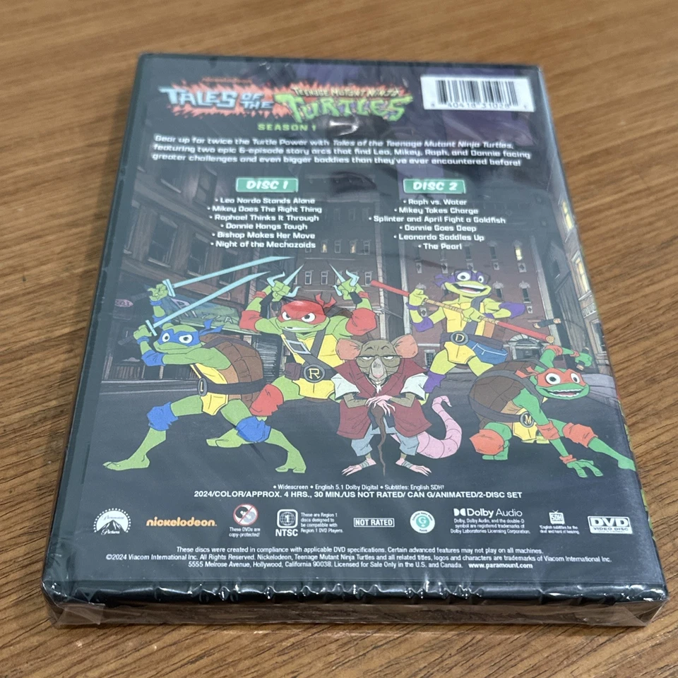 Tales of the Teenage Mutant Ninja Turtles: the Complete Season 1 (DVD) NEW - Image 2 of 4