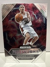 Stephen Curry - 2021 Prizm Draft Picks Fireworks #20 - Davidson / Golden State