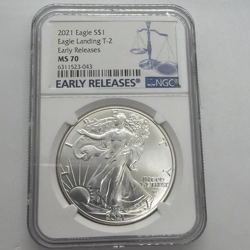 Photo of a 2021 American Silver Eagle from an eBay listing that sold on Jul 21, 2026