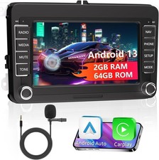 Android 13 Autoradio für VW Golf 5 Tiguan Touran Passat Polo Caddy Skoda Seat BT
