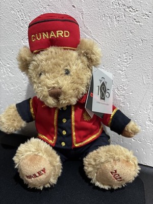Cunard Queen Elizabeth Teddy Bear Bailey 185th Anniversary NWT