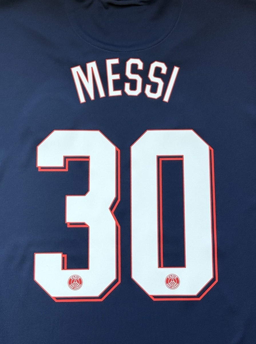 2021/22 PSG Home Jersey #30 Messi 3XL Nike Paris Saint Germain UCL
