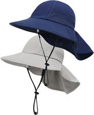 Toddler Baby Sun Hat Kids Summer Beach Essentials Adjustable Beach Hats with ...