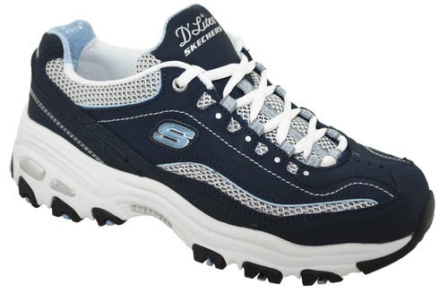 Skecher's Women's D'Lites Life Saver Sneaker Navy/White 11860 NWLB