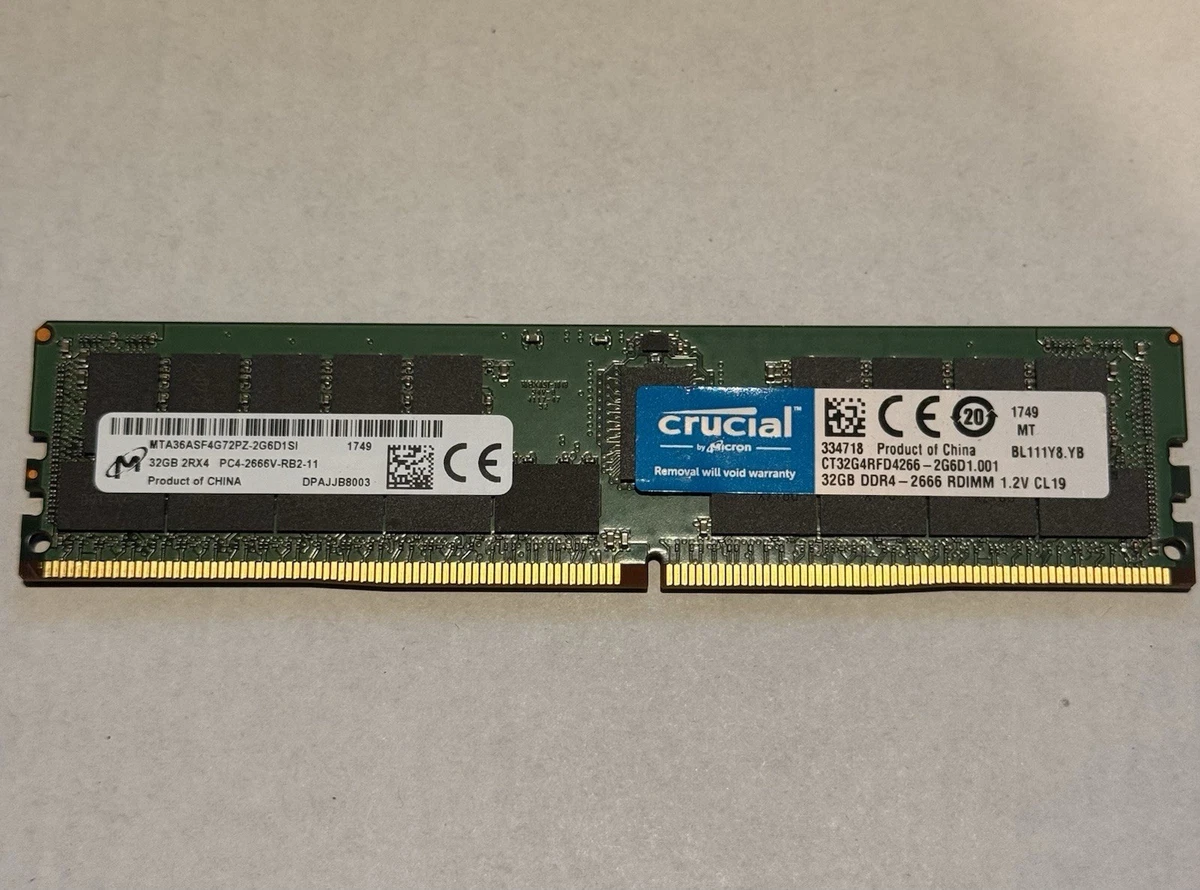 32GB ECC Network Server Memory DDR4 SDRAM for sale | eBay