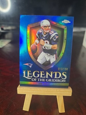 2025 Topps Chrome - Tom Brady Legends of the Gridiron #LOG-9 Blue Refractor /150