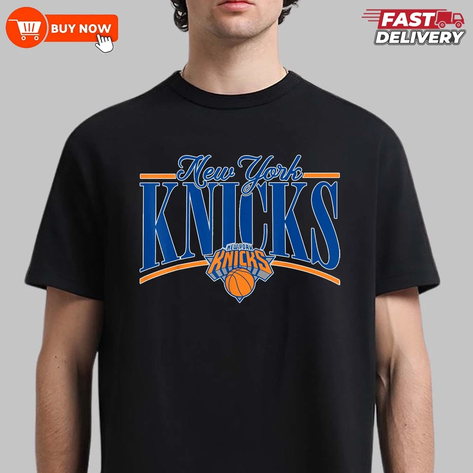 Camiseta de baloncesto de la NBA New York Knicks Logo Arch - Multicolor, S-5XL Foto 2 de 4