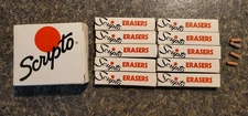 Scripto Vintage Erasers Scripto P350, P950 Lead Pencils 10 Boxes 4 Per Box J270
