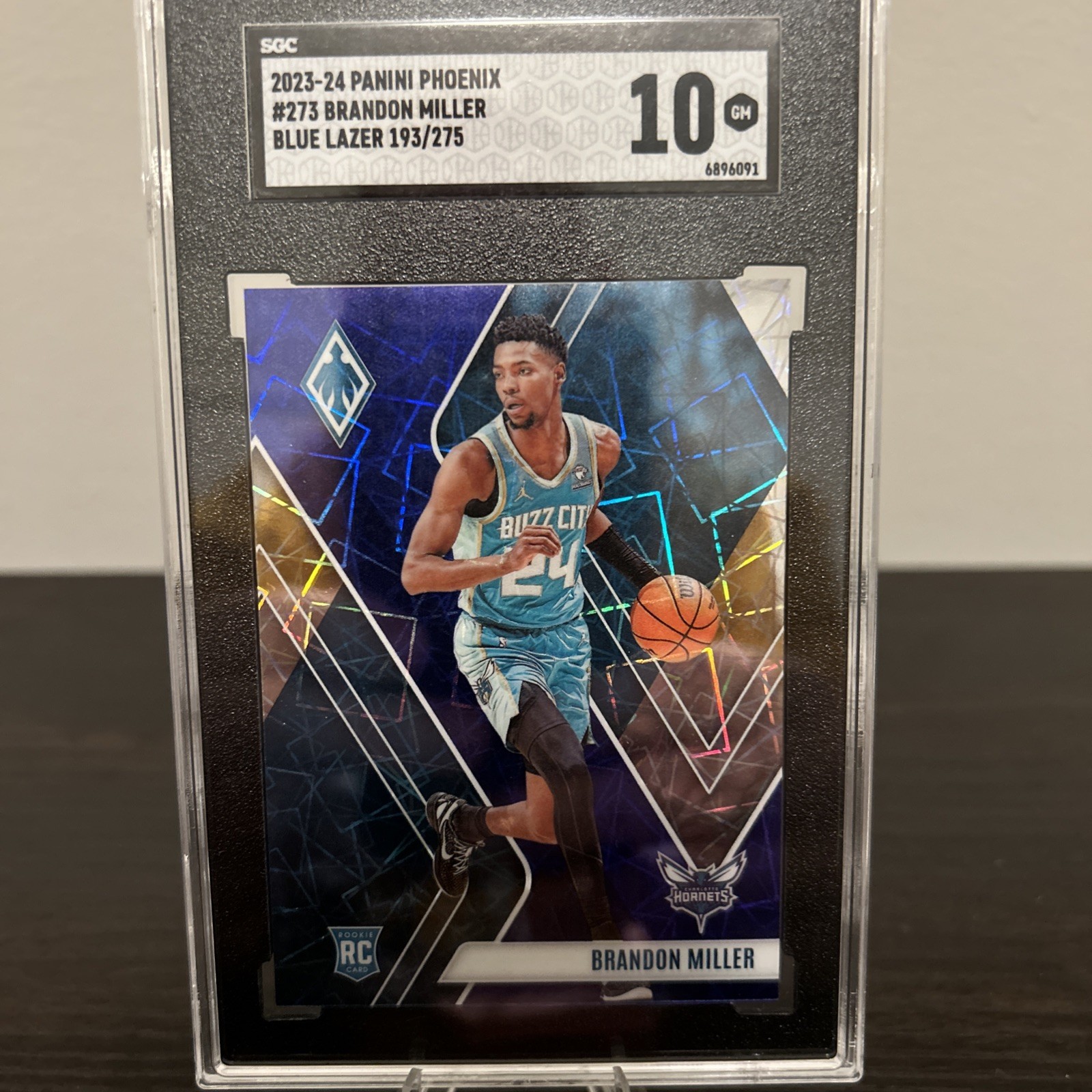 2023-24 Panini Phoenix Rookies Brandon Miller #273 Blue Lazer Phoenix /275 (RC)