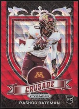 2021 Panini Prizm Draft Picks Collegiate #166 Rashod Bateman Ruby Wave