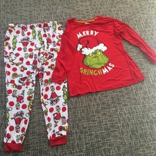 Dr. Suess The Grinch Pajama Set - Women's Size Large 12-14 EUC