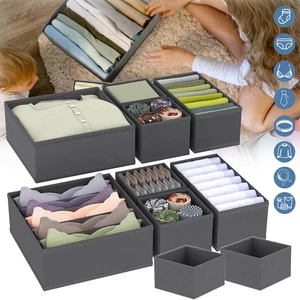 Set of 8 Foldable Fabric Storage Boxes