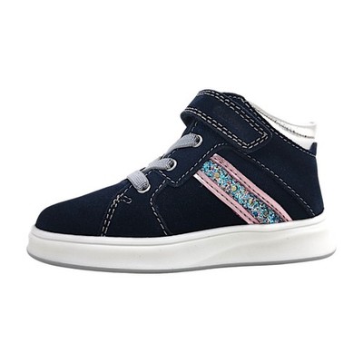 Richter  Kinderschuhe Mädchen Klettstiefel Blau Freizeit