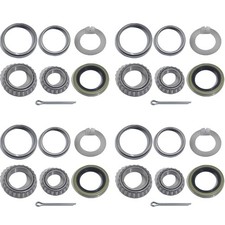 4 Sets 3500 LB Boat Trailer Axle Bearing Kits, L68149 L44649 Bearing Kits,