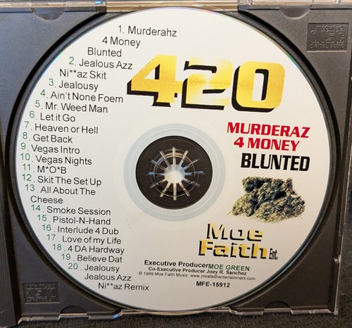 Moe Faith 420 Murderahz 4 Money Blunted CD (2000) Las Vegas NV Gangsta G-Funk - Picture 5 of 15