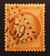 FRANCE ! Timbre ancien CERES de 1870 n°36  bistre brun  BRULON