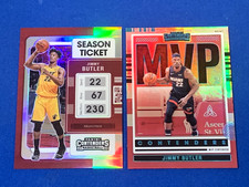 (2) Jimmy Butler, Heat/Warriors, 2021 Panini Contenders Silver Season Tic & MVP