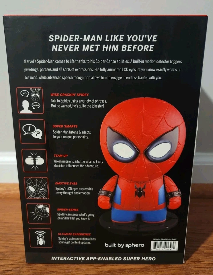 Sphero Marvel Comic Hero Action Spiderman App Enabled Super Hero Complete In Box - Image 3 of 4