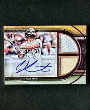 2025 Topps Museum Collection - Colt Keith Dual Relic Auto /75 - #SPDRA-CK Tigers