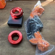 Soft Shackle Recovery Ring Snatch Pulley Soft Shackle Winch Rope Off-Road x2