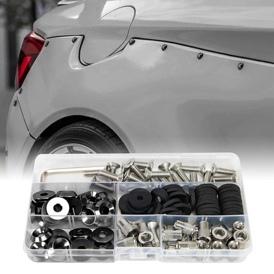 #ad 48 Piece M6 Aluminum Washer Hardware Kit for Widebody Fender Flare Install $81.55