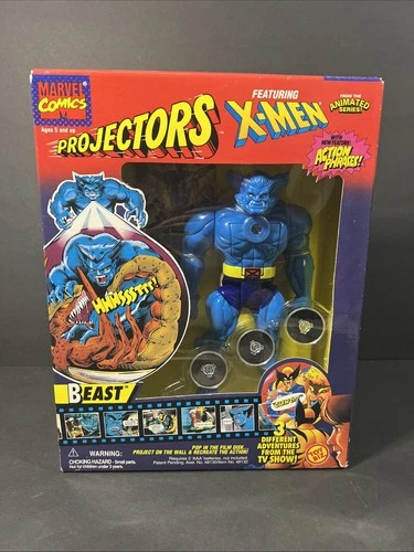 Vintage 90’s Marvel Comics Projectors X-Men Beast 7" Figure Toy Biz 1995 - New