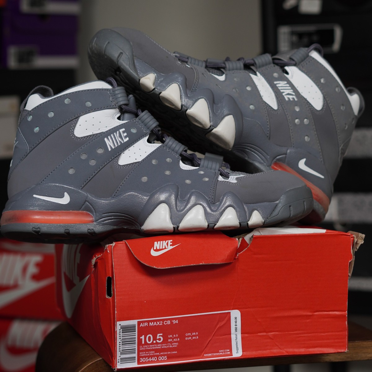 Nike Air Max 2 CB \'94 Cool Grey Men\'s Size 11.5 (2024) 305440-005 Nike Air Max2 CB  main image 3