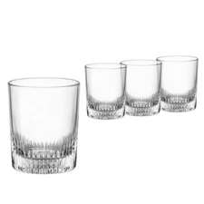 Bormioli Rocco Graphics DOF Whisky Glasses, Set of 4 - 13 Oz.