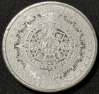 1 Oz .999 Aztec Calendar Stone Eagle Warrior Emperor of Tenochtitlan Mexico Rd!