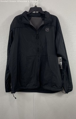 Ecko Function Mens Black Solid FM311606A Zip Up Hooded Jacket Large