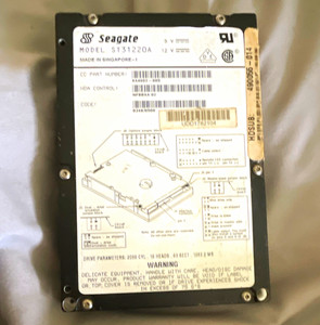 Seagate Medalist ST31220A 1.2GB 3.5" IDE 5400RPM 128KB Hot Swap HDD