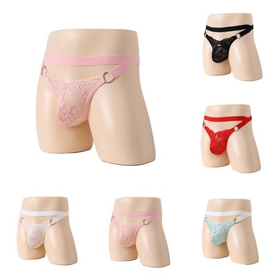 Herren Spitze Unterwäsche G-String Slip Ganzjahres Brandneu Atmungsaktiv Kurze Länge