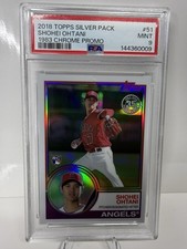2018 Topps Silver Pack Shohei Ohtani RC 1983 Chrome PSA 9 MINT #51