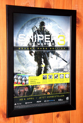 Sniper Ghost Warrior 2 PS3 Xbox 360 Promo Ad Sheet Framed Poster Ad Framed