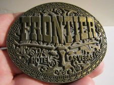 VINTAGE LAS VEGAS FRONTIER HOTEL  CASINO BELT BUCKLE - GW-26