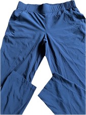 NEW Eddie Bauer Pants Womens S Dark Gray Departure Ankle Elastic Waist Stretch