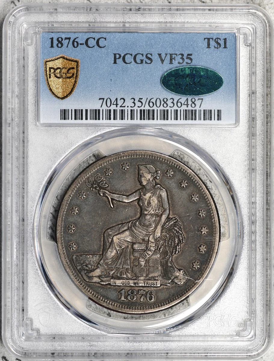1876年-S アメリカ 貿易銀 Trade Dollar PCGS AU50 PCGS 1876 Year US Trade Dollars (1873-1885) for sale | eBay
