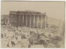Ruins Of Baalbek. Lebanon. Print Circa 1900-10.