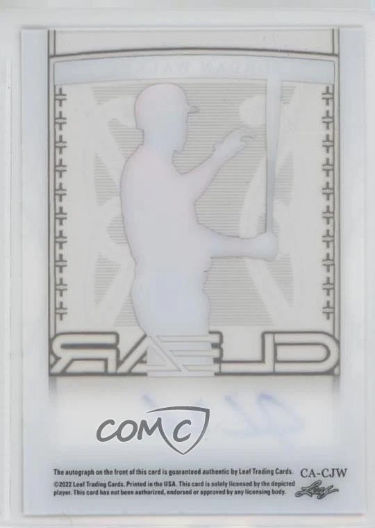 2022 Leaf Trinity Clear Gold Foil /50 Jordan Walker #CA-CJW Auto - Image 2 of 2