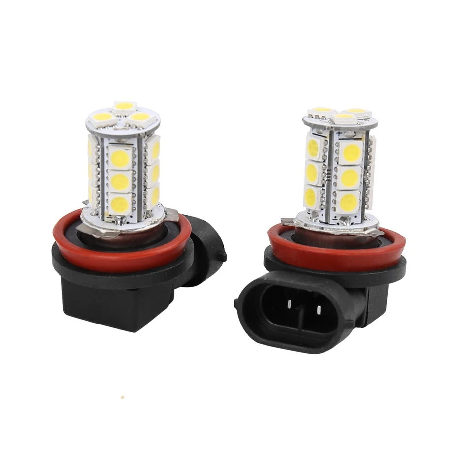 2 x H11 White 5050 18 LEDs Fog Driving Light Daytime Running Lamp Bulb 1.3W Foto 2 de 4