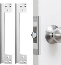2 Pcs Door Latch Guard Plate 7 Inch Outswing Angle Latch Protector Shield L Shap
