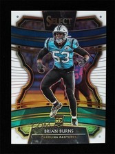 2019 Panini Select Concourse White Prizm 9/35 Brian Burns #35 0w4w